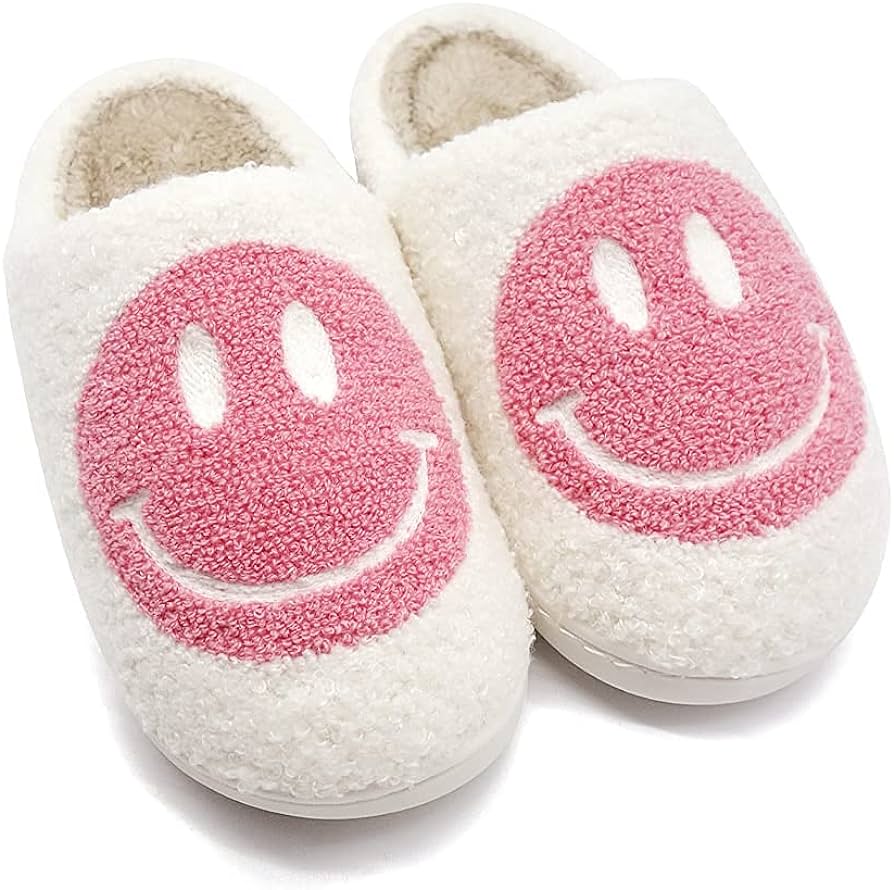 smiley face slippers