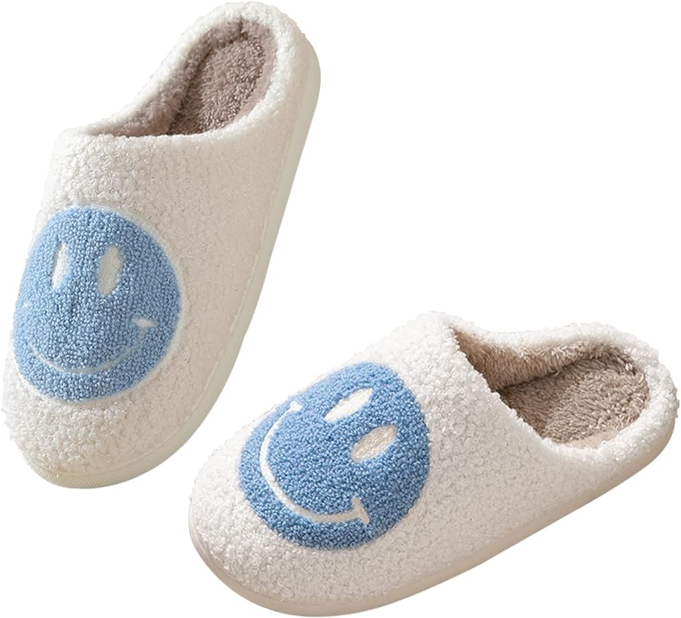 smiley face slippers