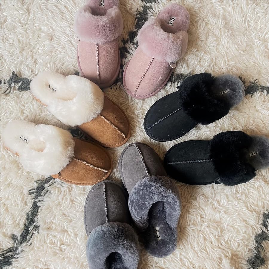 women's shearling slippers