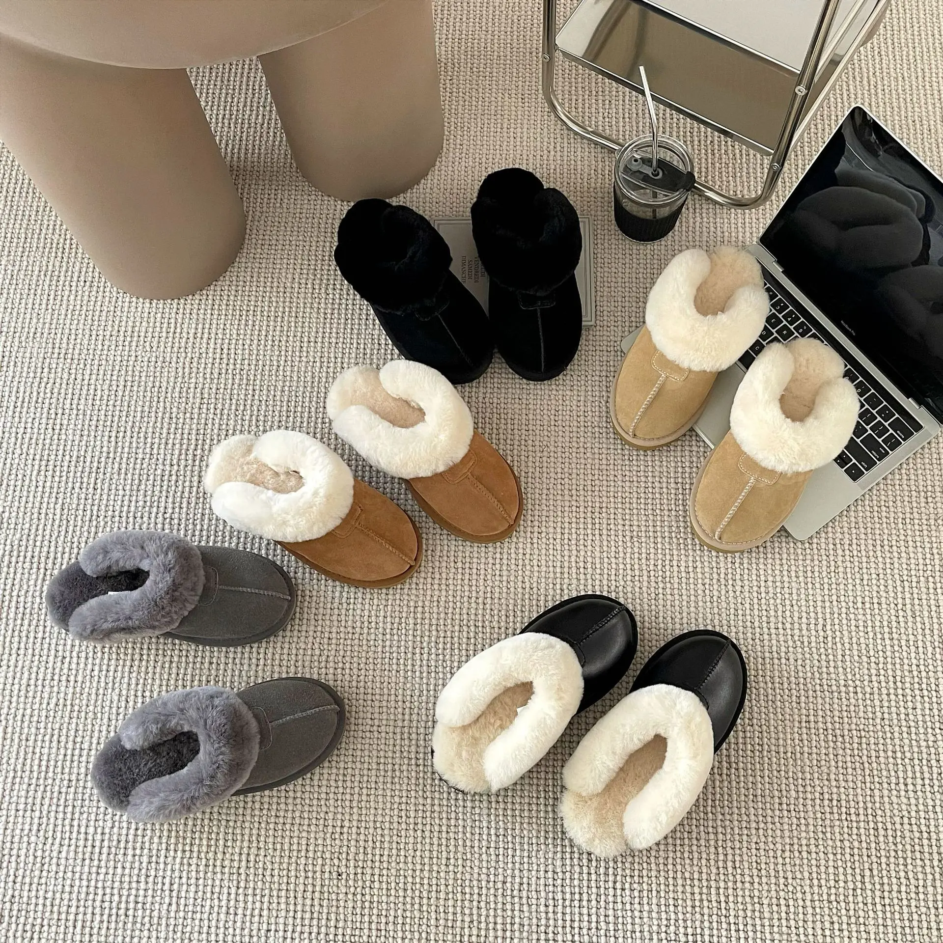 shearling slippers