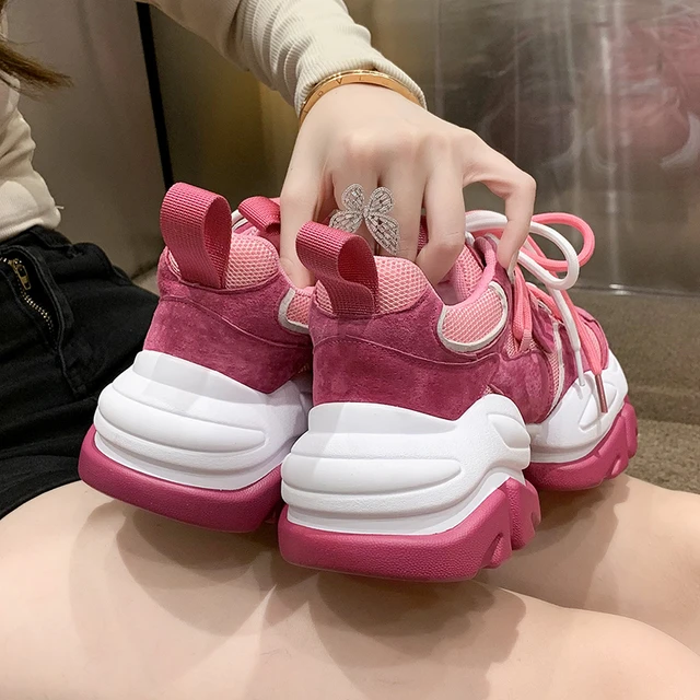 pink shoes