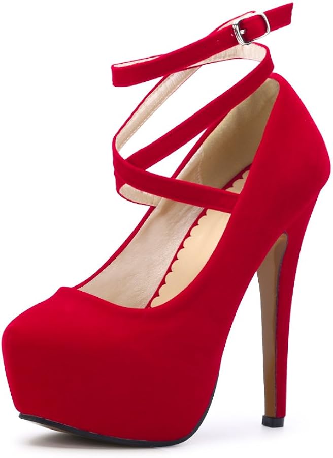 red high heel shoes