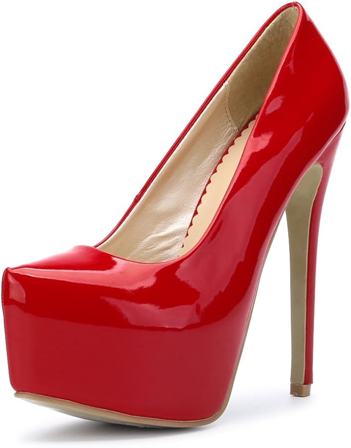 red high heel shoes