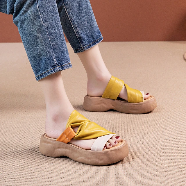 women's leather slippers