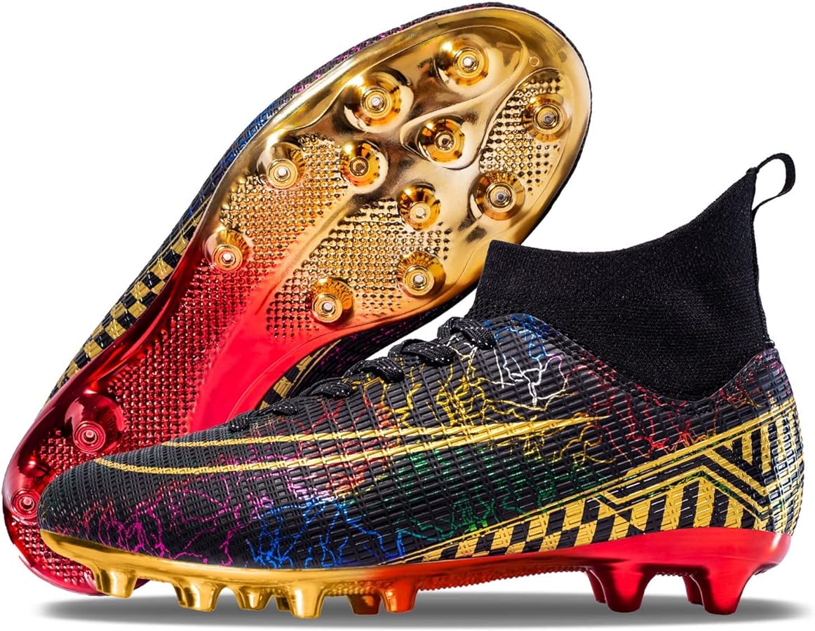 gold soccer cleats