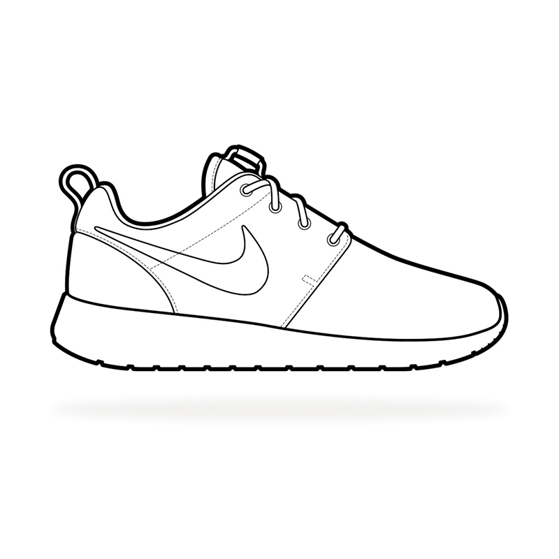 draw nike shoes