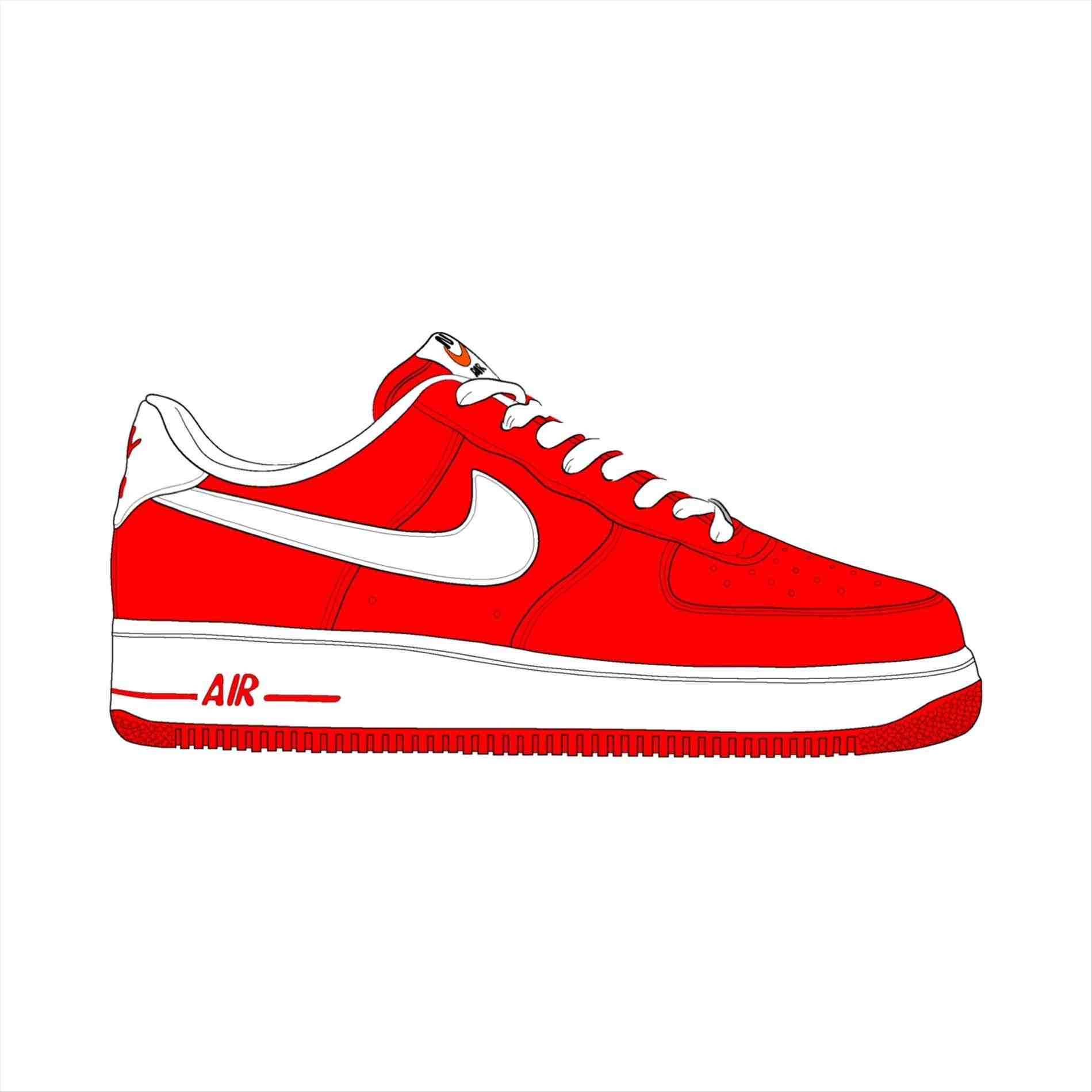 draw nike shoes