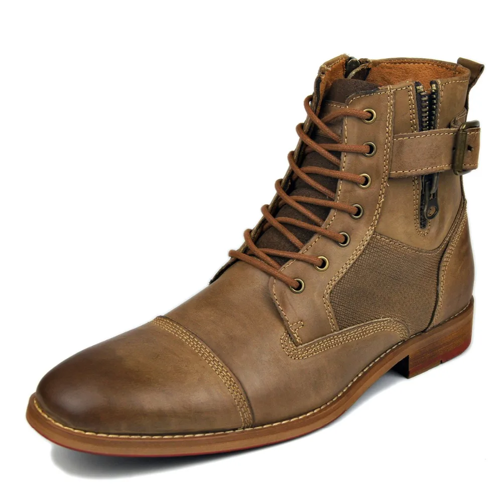 cowhide boots men