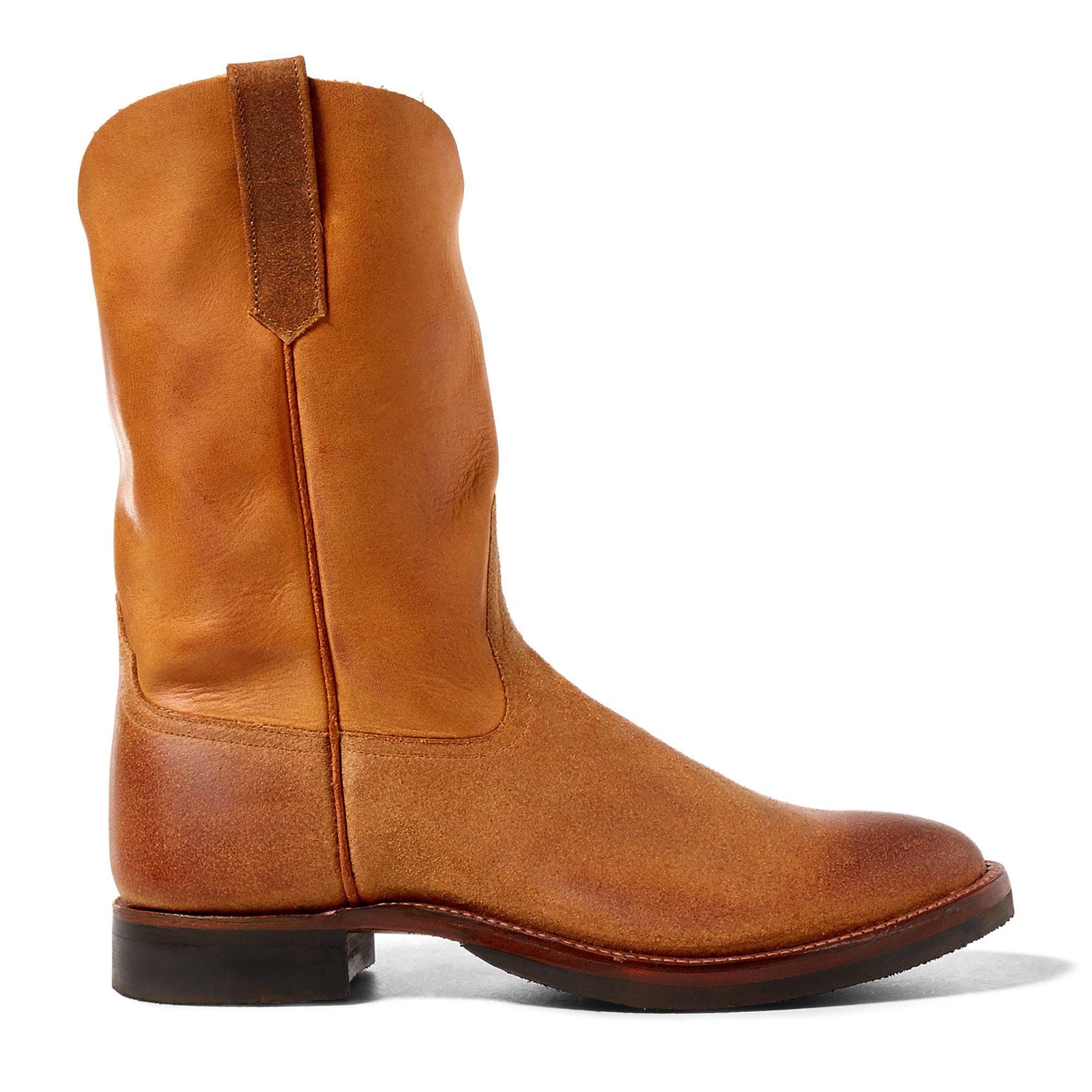 cowhide boots men